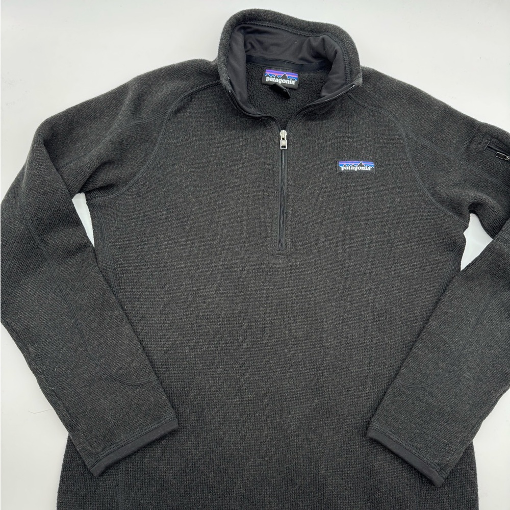 Patagonia Better Sweater Charcoal 1/4 Zip Pullover, Size‎ Small